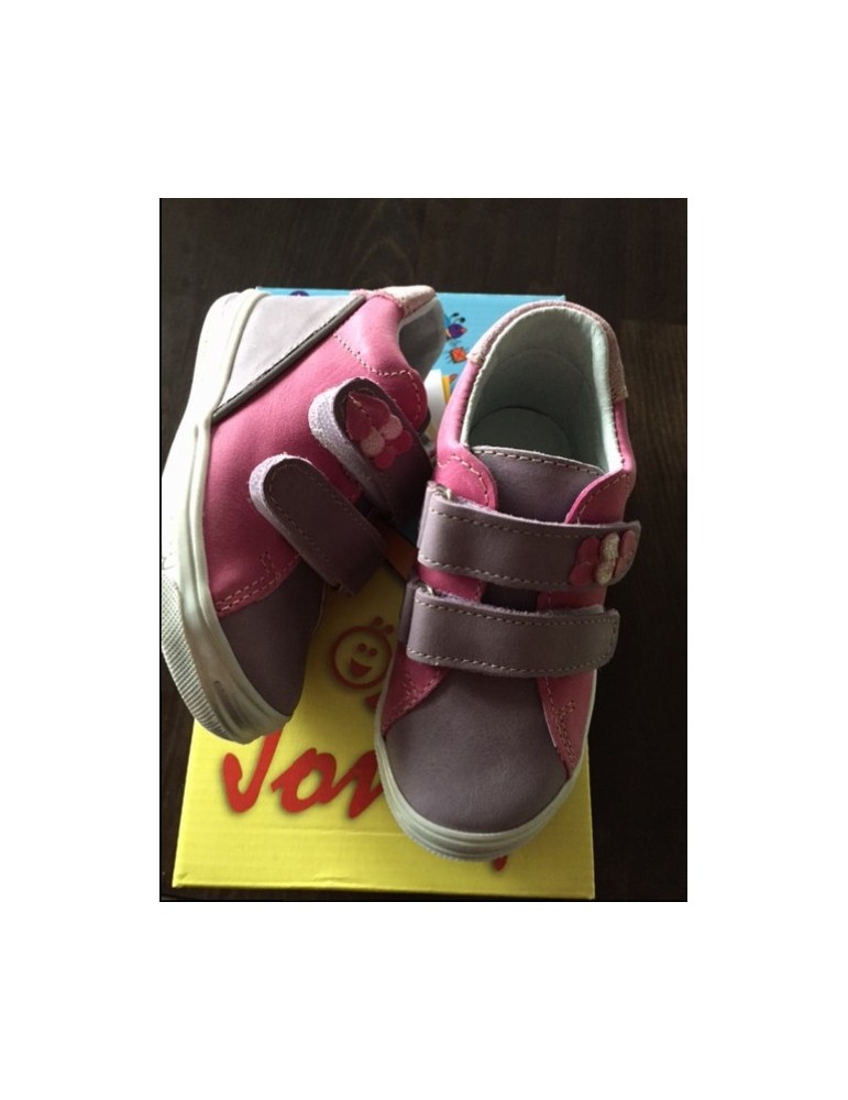 Celoroční dětské boty Jonap 015/M fialovorůžové