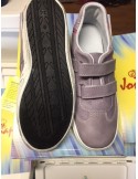 Celokožené boty Jonap fialové
